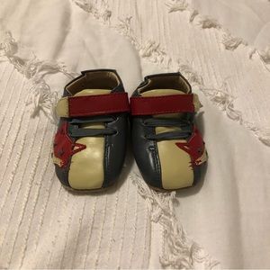 Livie & Luca baby boy mini sole fox shoes